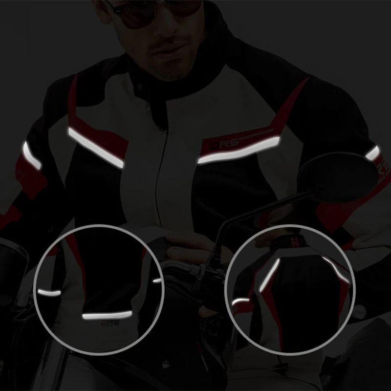 Мужская мотоциклетная куртка летняя дышащая сетчатая защитное снаряжение