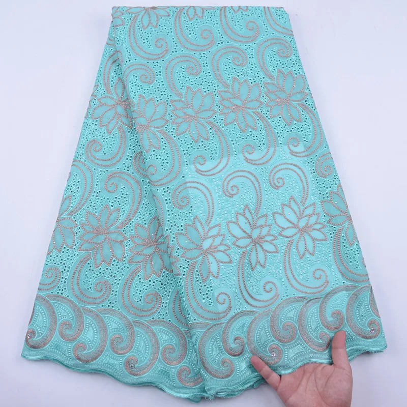 

Swiss Pure Cotton Lace Fabric Lace 2020 High Quality African Lace fabric Swiss Voile Lace In Switzerland for Nigeria Wedding