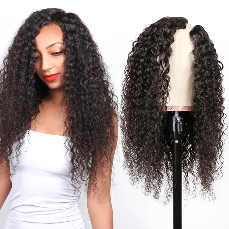 Ruolanni волос Новинка Лидер продаж парик с головной повязкой Человеческие Волосы