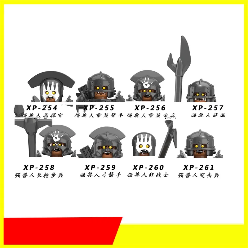 Мощный Orc солдат мини кирпичи игрушки строительные блоки сборка своими руками