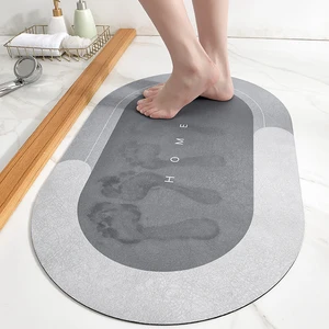 bathroom mat super absorbent instant drying floor rubber non slip mat entrance door for shower toilet kitchen for home supplies free global shipping