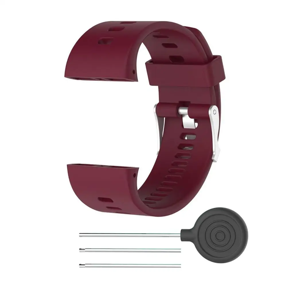 

Watches Watchband Sports Silicone Rubber Bands Replacement Electronic Wristwatch Band Watch Straps for Polar V800 Smart Bracelet