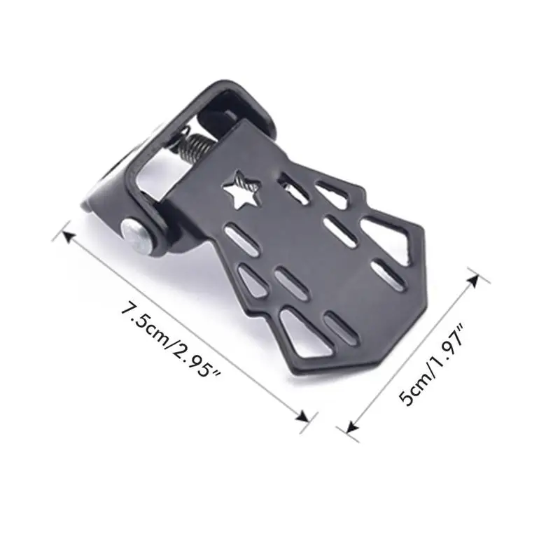 Черные велосипедные зажимные стальные осевые складные подножки для горных