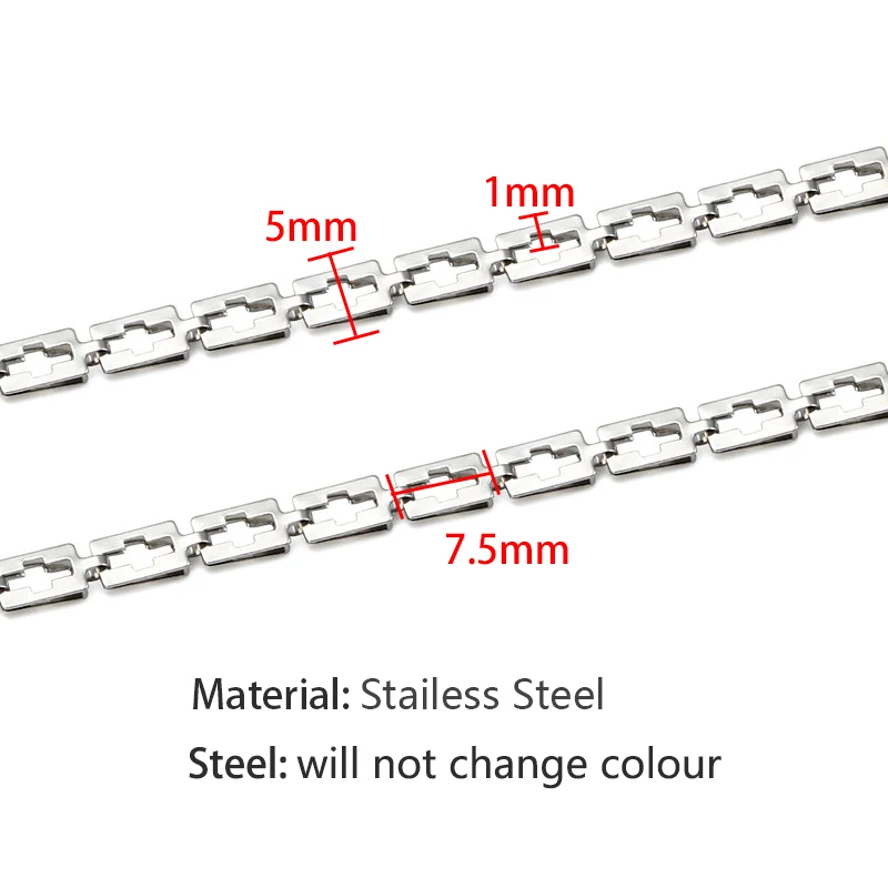 Цепочка с квадратными звеньями в стиле хип-хоп для мужчин и женщин | Украшения