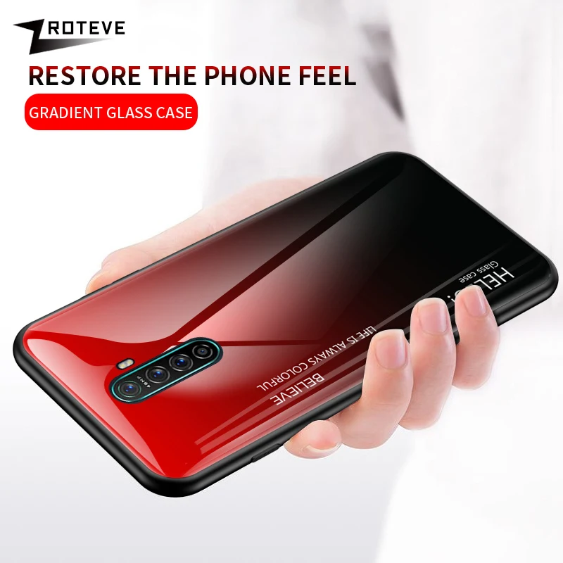 R11 R11S плюс R17 Pro Чехол Zroteve меняющие цвет Стекло Coque для A5 A3S A7 A7X A83 A9 F3 F5 F7 F9 F11 найти X