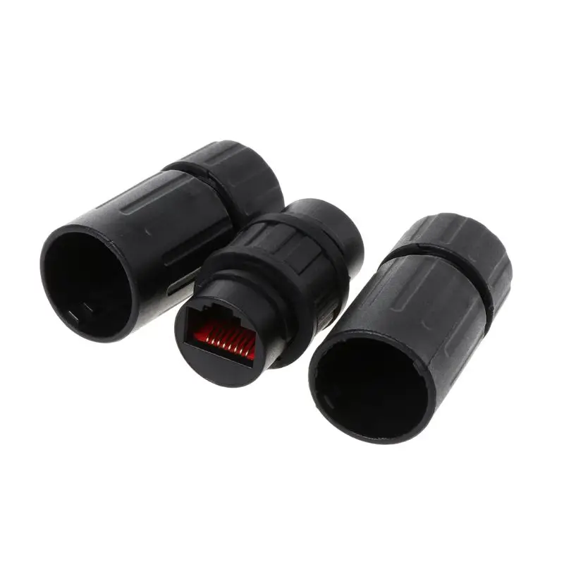 Сетевой соединитель RJ45 Водонепроницаемый установить адаптер Женский Джек