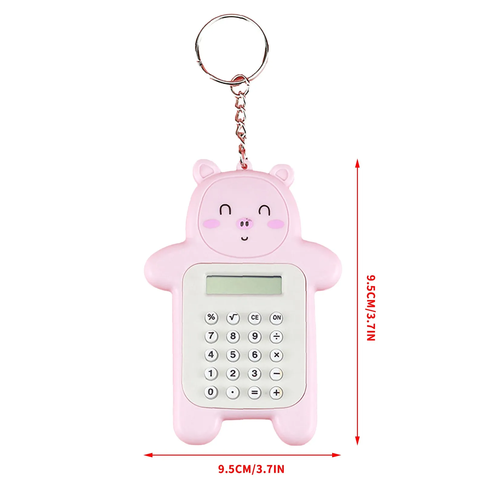 Mini Calculator Children's Calculatrice Cute Cartoon Design Portable With Keychain Boys Girls Students | Компьютеры и офис