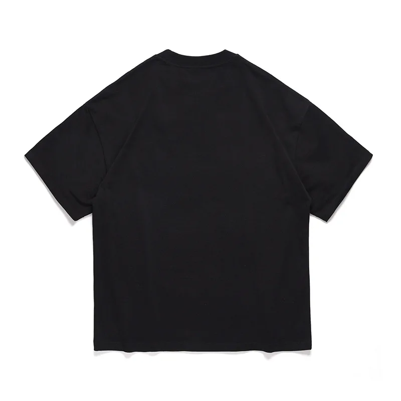 

Simple hip hop T-shirt Street crew neck funny head print loose crew neck short sleeve T-shirt for men and women