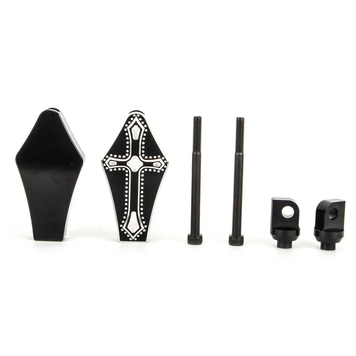 

New Contrast Cut Cross Footpeg Foot Rest For Harley Touring Sportster Dyna