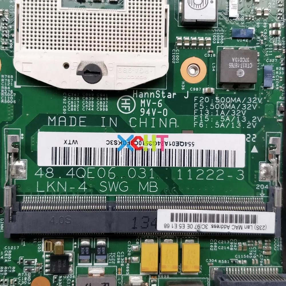 FRU:04X1491 488.4qe06. 031 11222-3 Вт 5400M/1 ГБ для материнской платы ноутбука Lenovo ThinkPad T530 T530i -