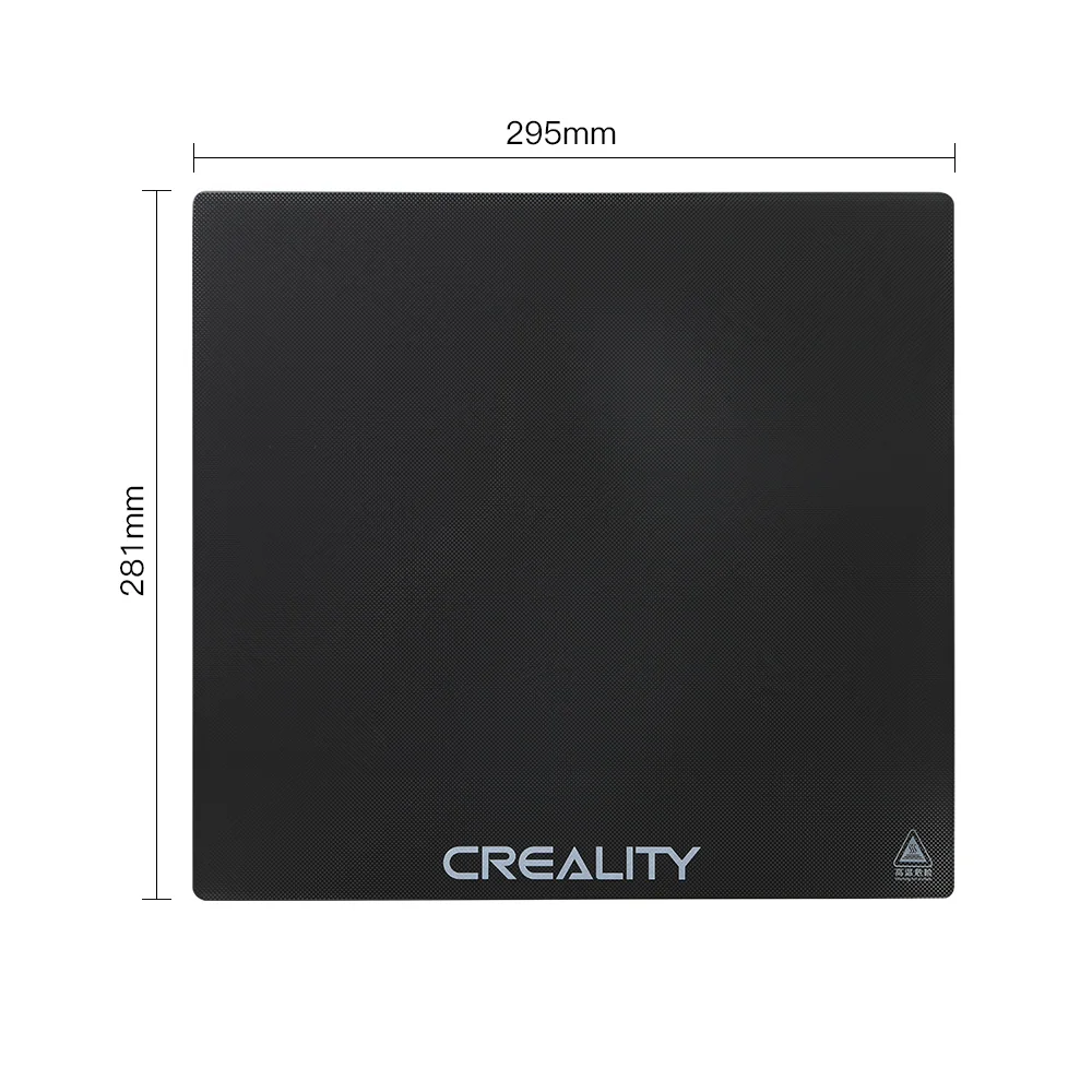 

CREALITY 3D Printer Parts Original Sermoon D1 Black Tempered Glass Build Platform Size 295×281×4mm Brand New