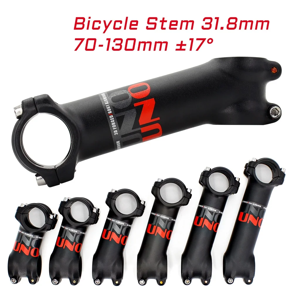 

Stem Bike 17 degree Handlebar Stem Road Bicycle Stem 31.8 70/80/90/100/110/120/130mm Bicycle Accessories Bike Mtb Parts