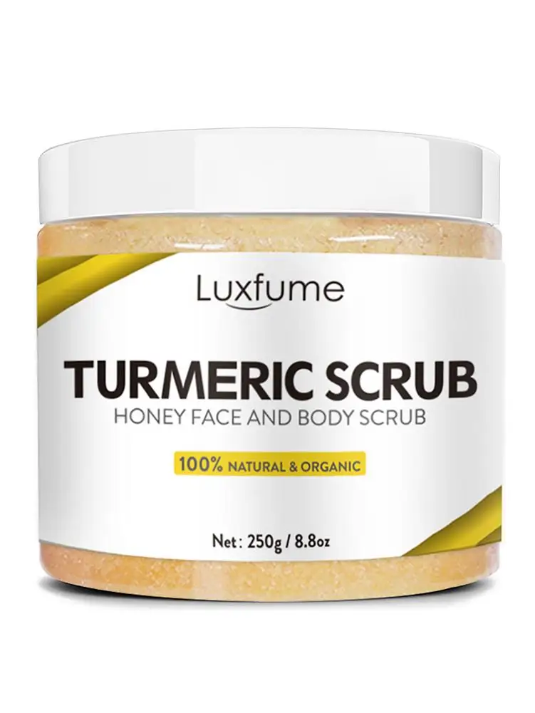 250g Turmeric Scrub Moisturizing Body Salt Exfoliating Whitening Facial and |