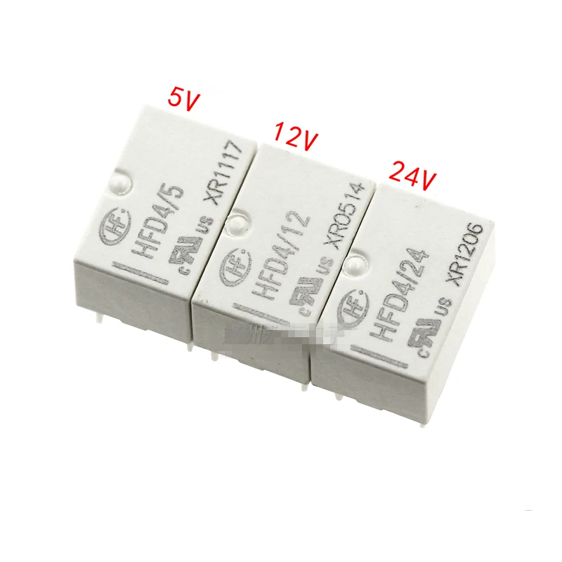 

1PCS Relay HFD4/5 HFD4/12 HFD4/24 8PIN 2A Two sets of conversion DIP8
