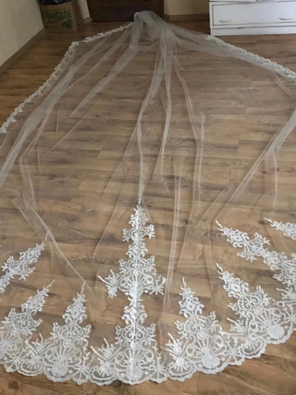 Фата свадебная длинная 4 метра с гребнем | Свадьбы и торжества