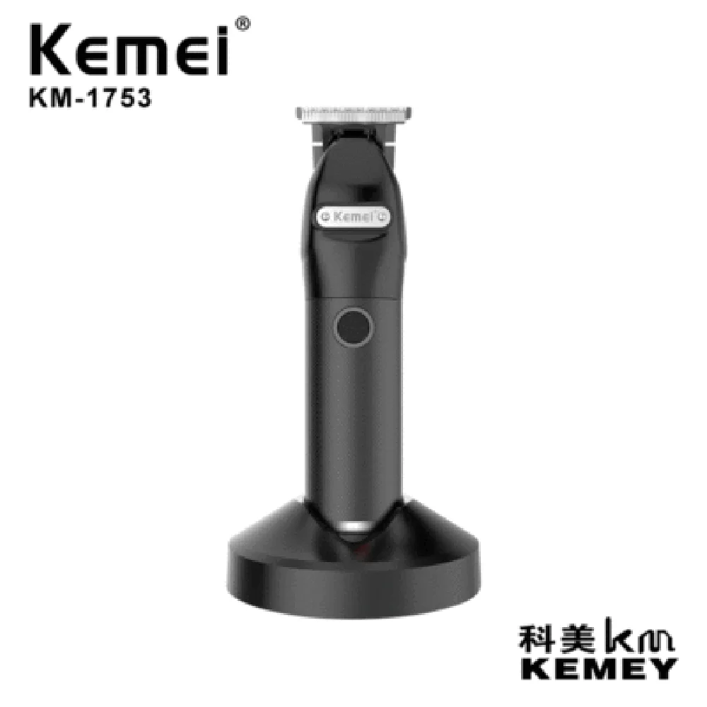 

Kemei Electric Hair Clipper for Men Rechargeable Salon Barber Hair Trimmer Beard Mower Shaving Cutting Machine KM-1753
