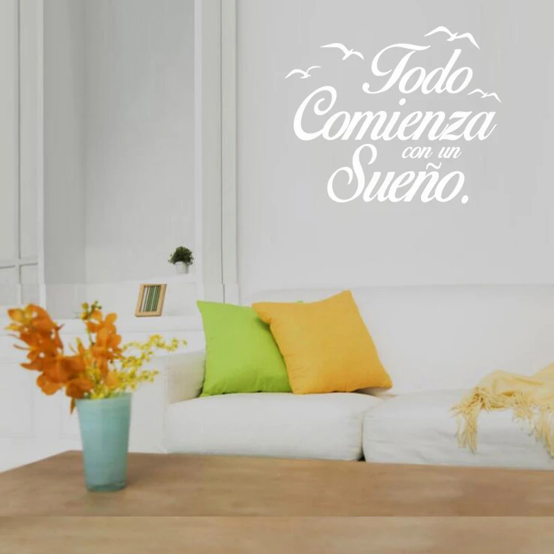 DIY английская художественная Наклейка Настенная Слова клейкие обои ПВХ