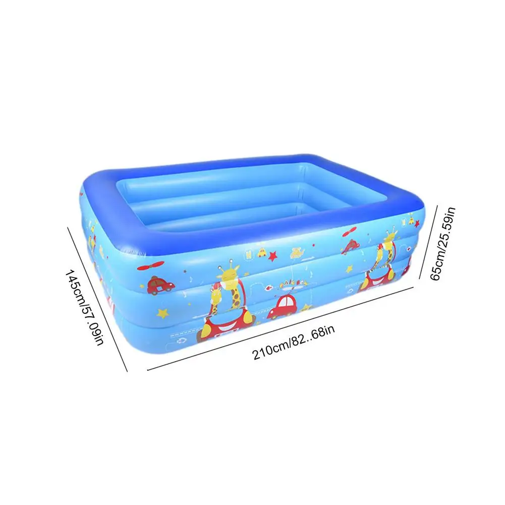 

Large Family Inflatable Swimming Pool Blow Up Ball Pit Pool For Kids Rectangular Above Ground Pool Children Outdoor Ball Pool