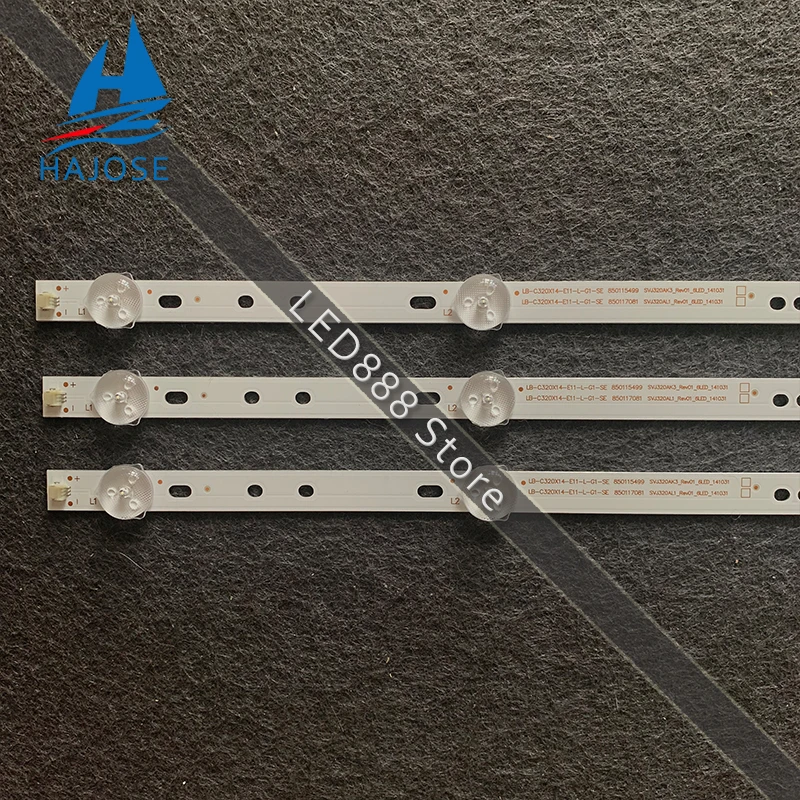3 шт./компл. 6 светодиодный * 3В 562 мм Новый для Hisense ChangHong полосы SVJ320AG2 130307 32D2000 LB-C320X14