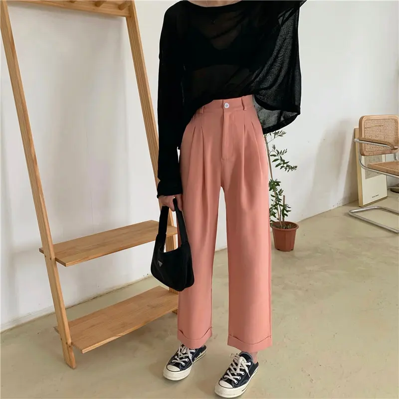 HziriP Популярные оранжевые универсальные облегающие винтажные свободные уличные