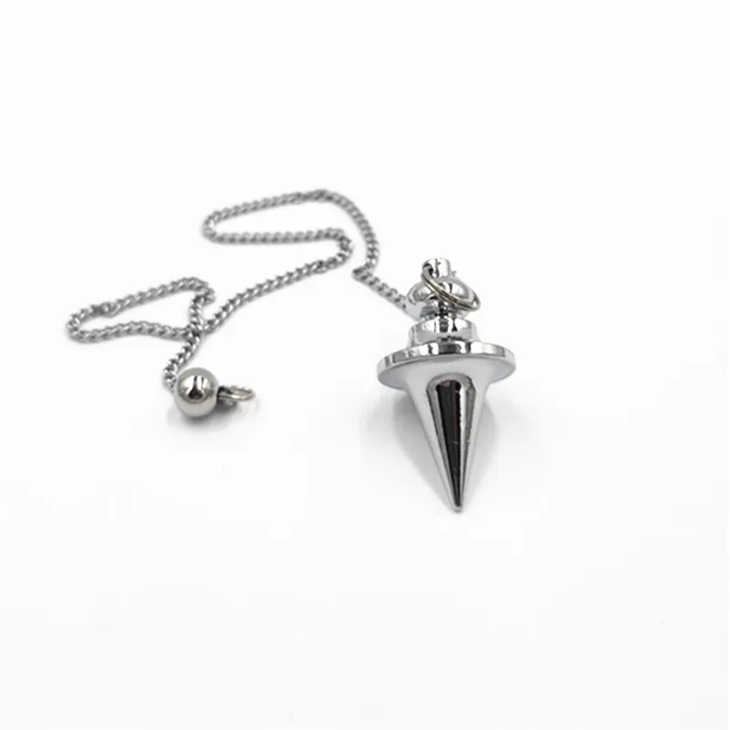 

Ya.x Reiki pendulums for dowsing pendule de pendulum pendant Dowsing Healing Pyramid spiritual Copper meatl Charms Chakra Amulet