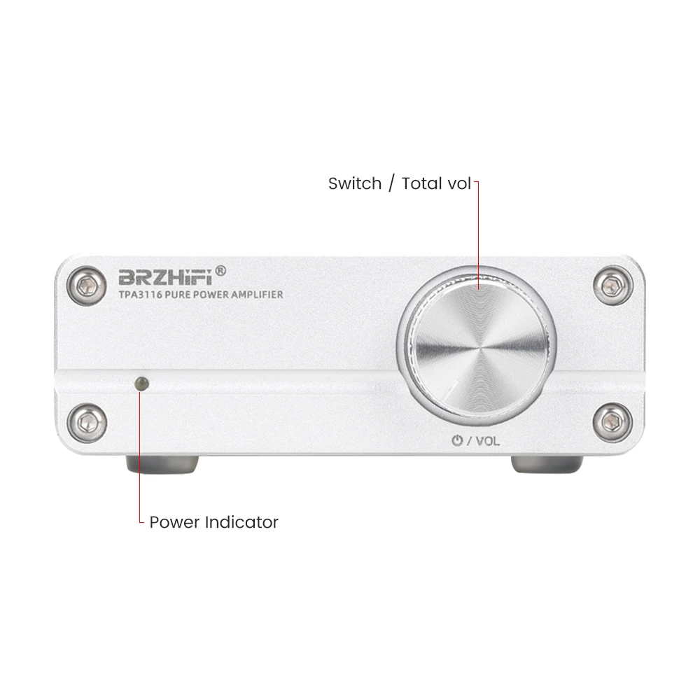 Усилитель звука BRZHIFI TPA3116 Bluetooth 5 0 100 Вт Hi Fi 2 каналов|Усилители мощности| |