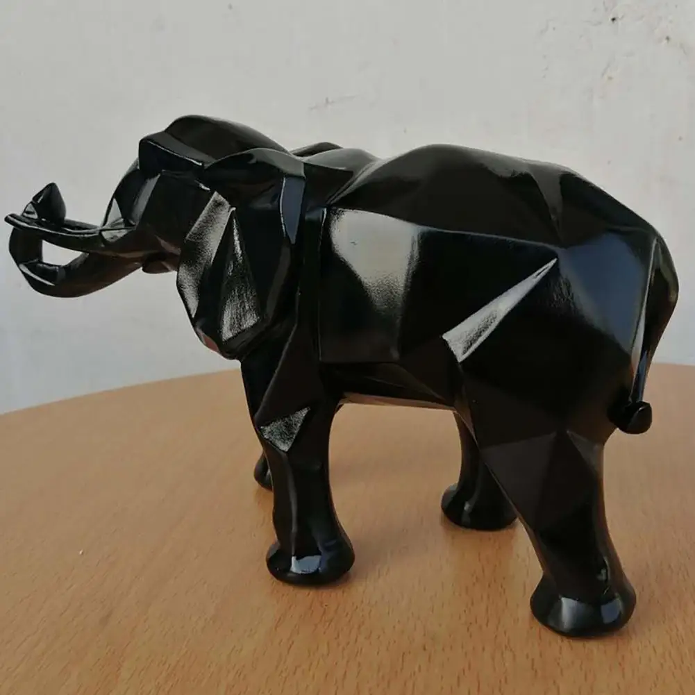 

Отличная Статуэтка из смолы, износостойкая легкая статуэтка слона, изысканная скульптура слона с защитой от деформации