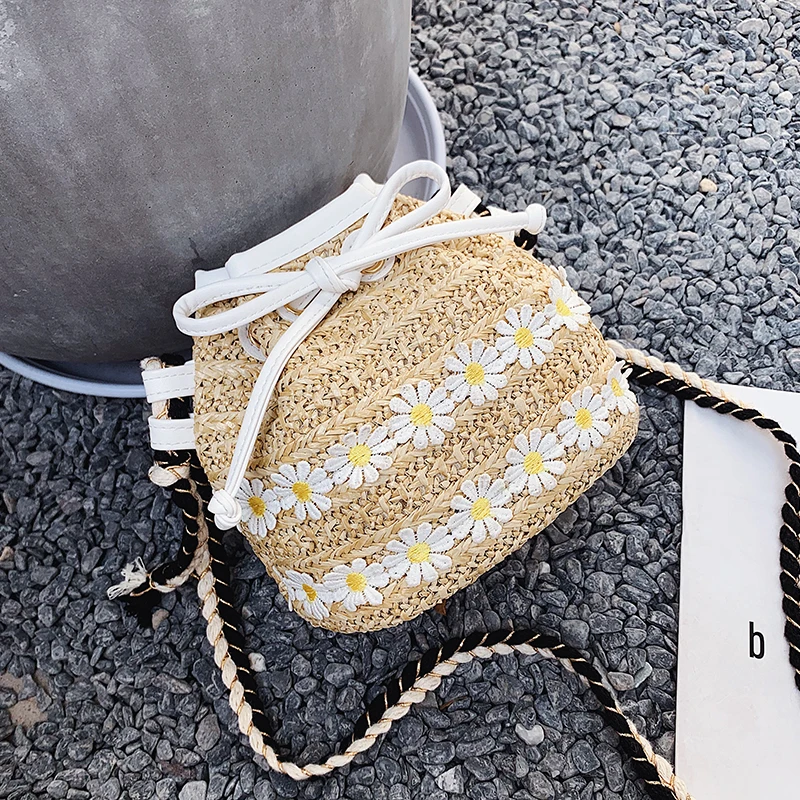 Соломенная плетеная Сумка ручной работы в стиле ретро модная пляжная сумочка с