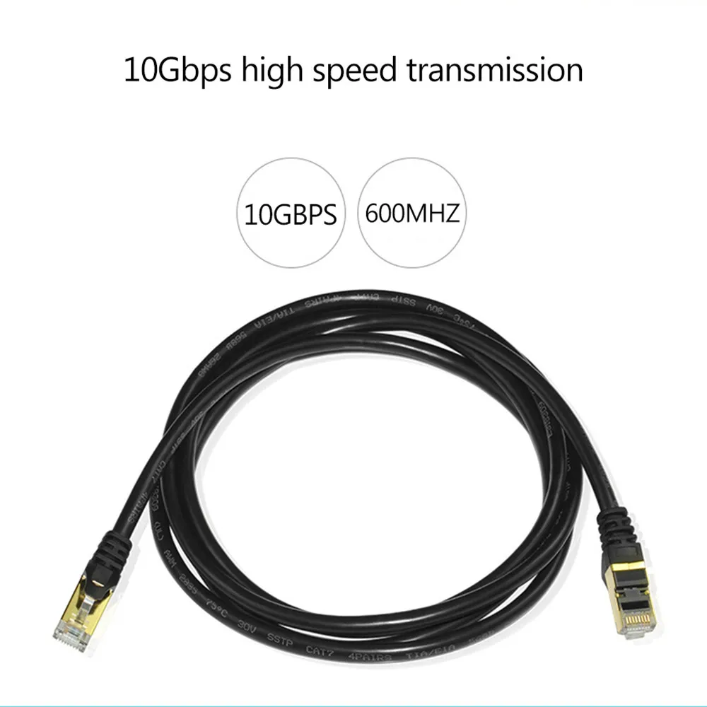 Cat7 сетевой кабель гигабитная высокоскоростная бескислородная медная лента