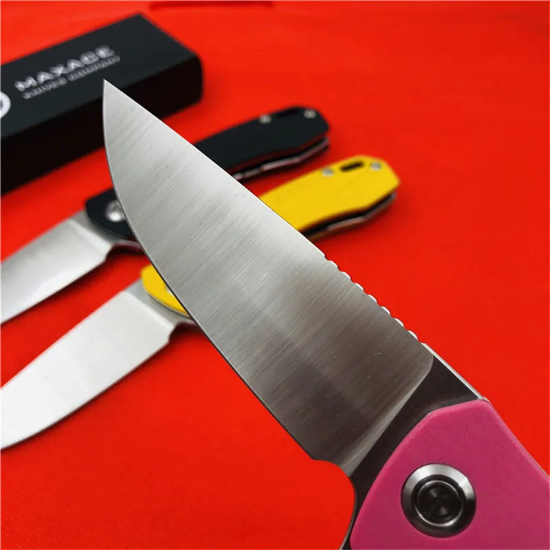 MAXACE balance-s складной нож G10 Ручка 14C27N стальной шлифовальный маленький складной нож открытый кемпинг рыболовный инструмент
