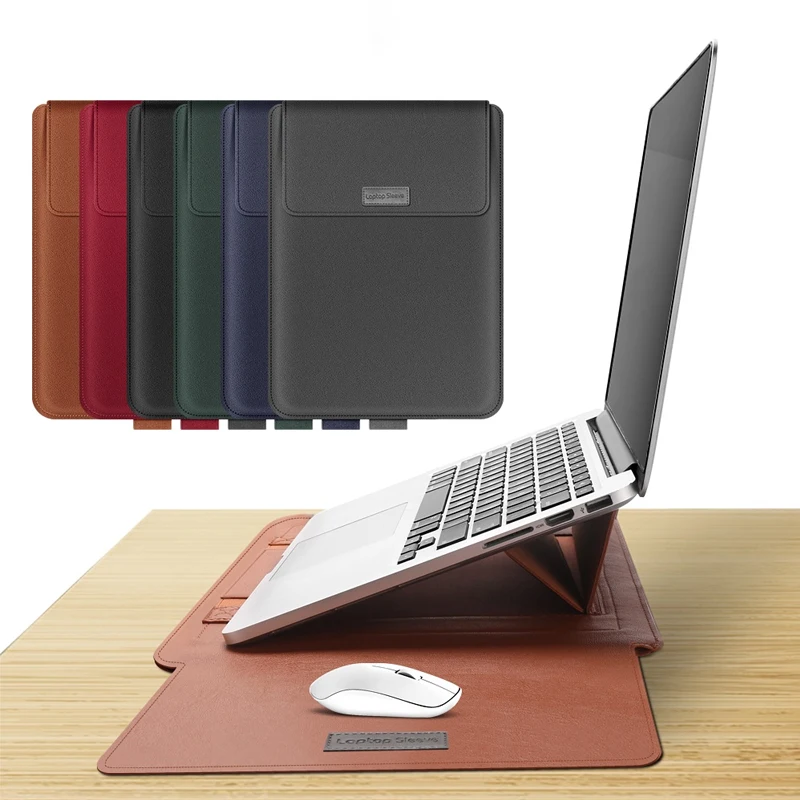 

4-piece Set Laptop Sleeve Bag For Macbook Air Pro Retina 11 12 13 14 15 15.6 inch PC Tablet Case Cover for Xiaomi Air HP Dell