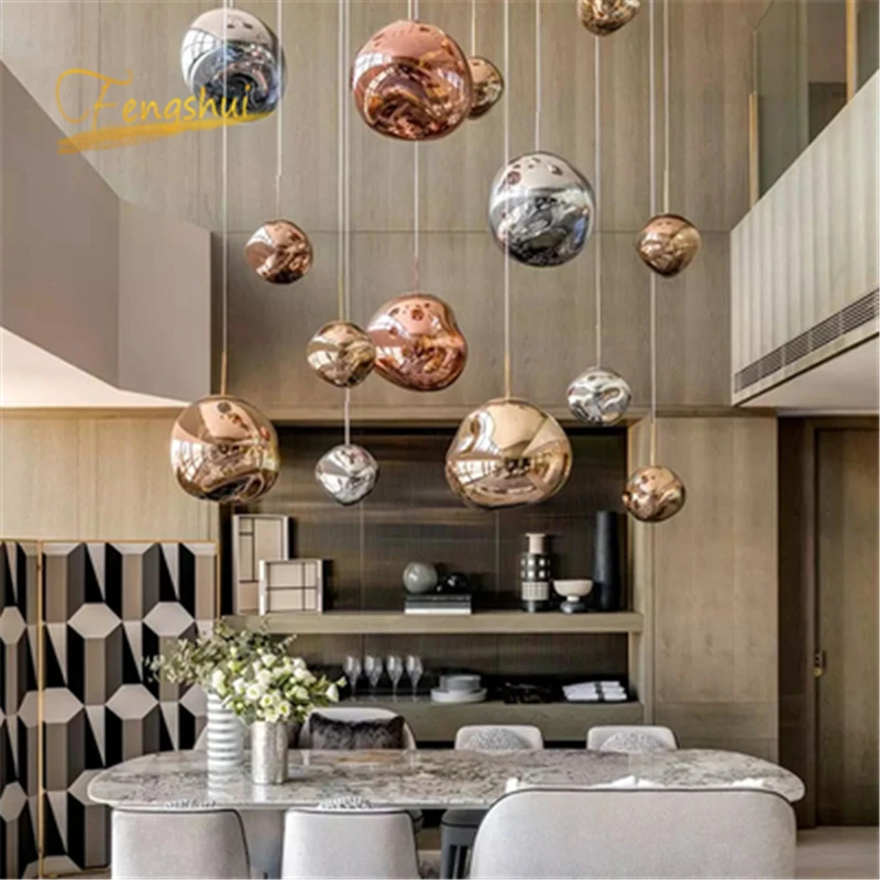 Nordic светодиодный подвесные светильники для гостиной лофт светодиодная