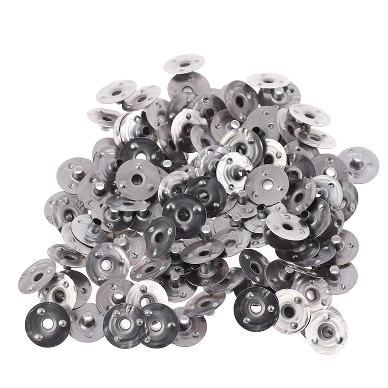 

100Pcs/lot Durable Waxed Candles Making Metal Wick Sustainers Carry Holders Tabs Tool Craft DIY Candles Making