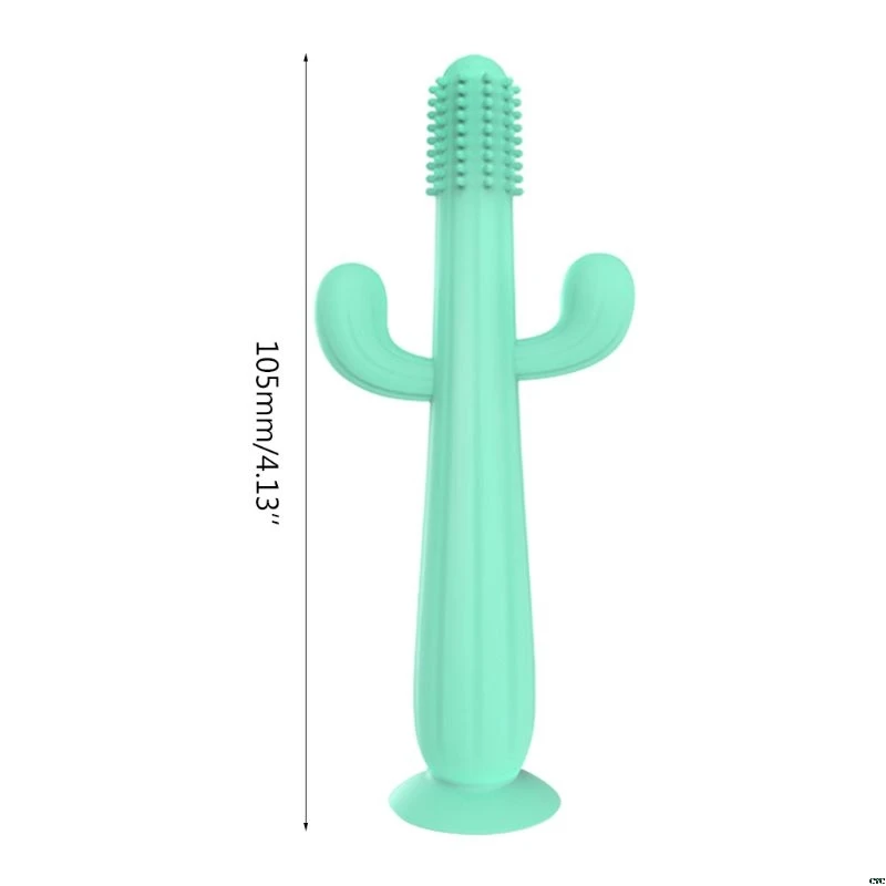 

Baby Teether Three-dimensional Cactus Infant Molars Stick Toy Toothbrush Silicone Soft Chew Biting
