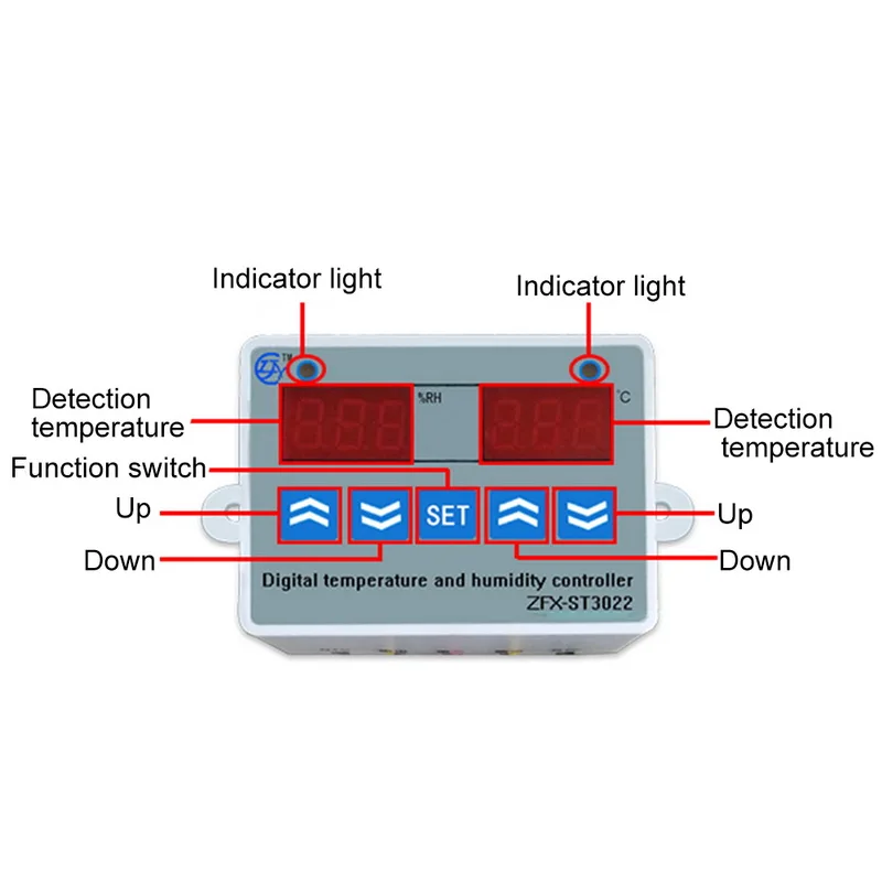 Цифровой термостат для контроля температуры цифровой Интеллектуальный двойной