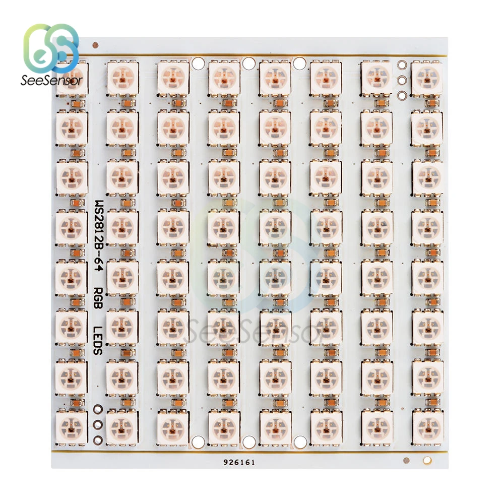 WS2812 LED 5050 RGB 8X5/8x8 светодиодная матрица 40 бит 64 полноцветная Светодиодная панель