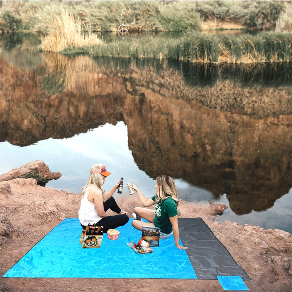 Плед для кемпинга водонепроницаемый плед пляжа переносной матрас пикника на