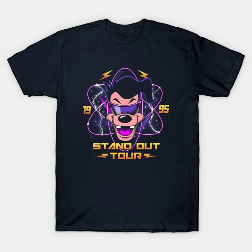 Футболка Max's World Tour футболка Powerline Goofy футболка с надписью 90s 90s мультфильмы ностальгия max humor мультфильмы мультики 90s powerline