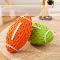 pet toys bite resistant sound football dog boredom rubber molar interactive pet products for dogs stuffed supplies home garden