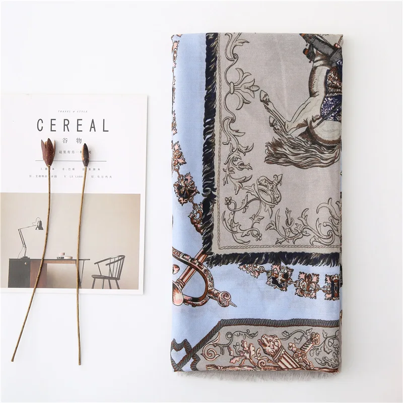 Women Newest Vintage Pattern Cotton Scarf 10pcs/lot