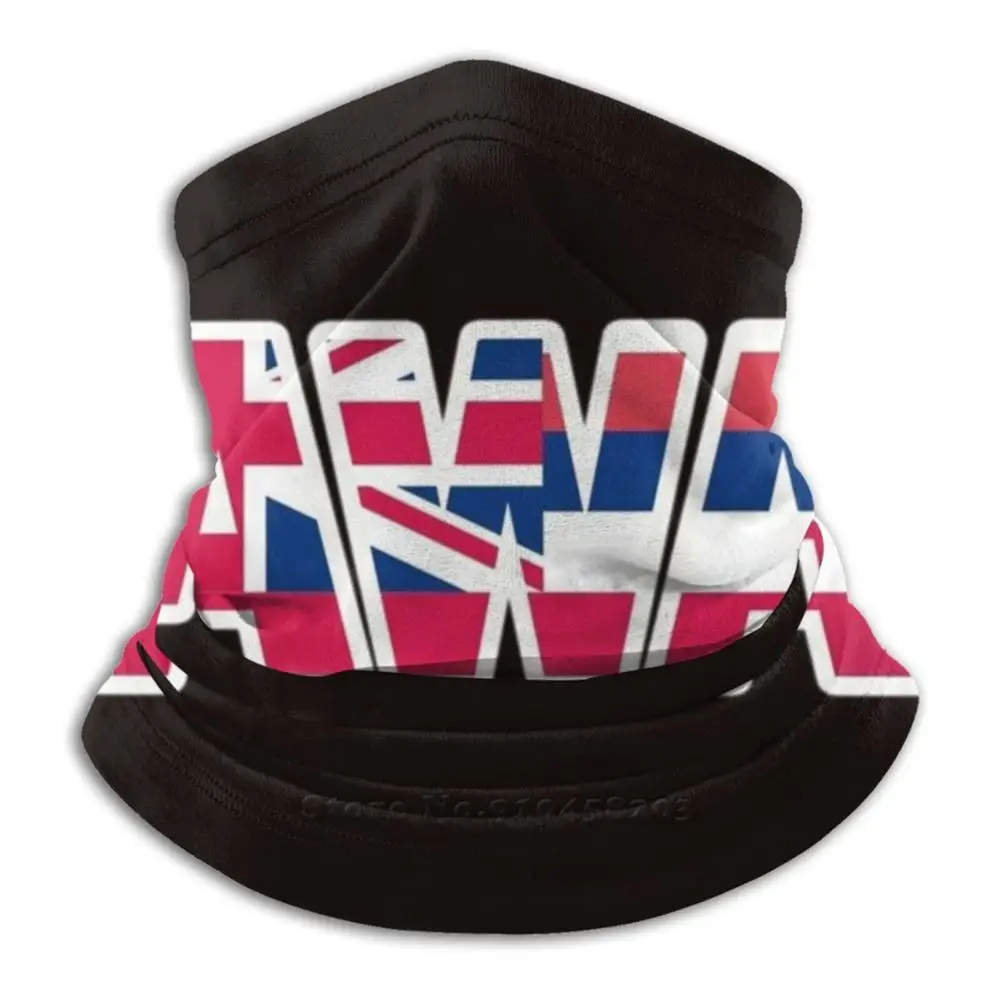 

Hawaii - Flag Cycling Motorcycle Headwear Washable Scarf Neck Warmer Mask Hawaii Hawaiian Aloha Ohana Flag