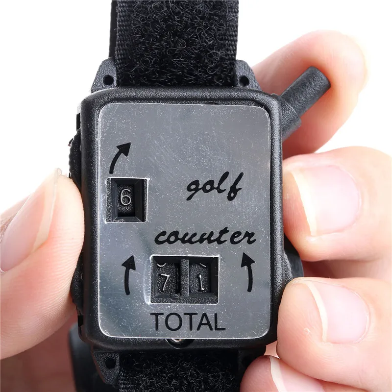 New Mini Black Golf Training Aids Wristband Club Stroke Score Keeper Count Watch Putt Shot Counter Sports Accessories | Спорт и