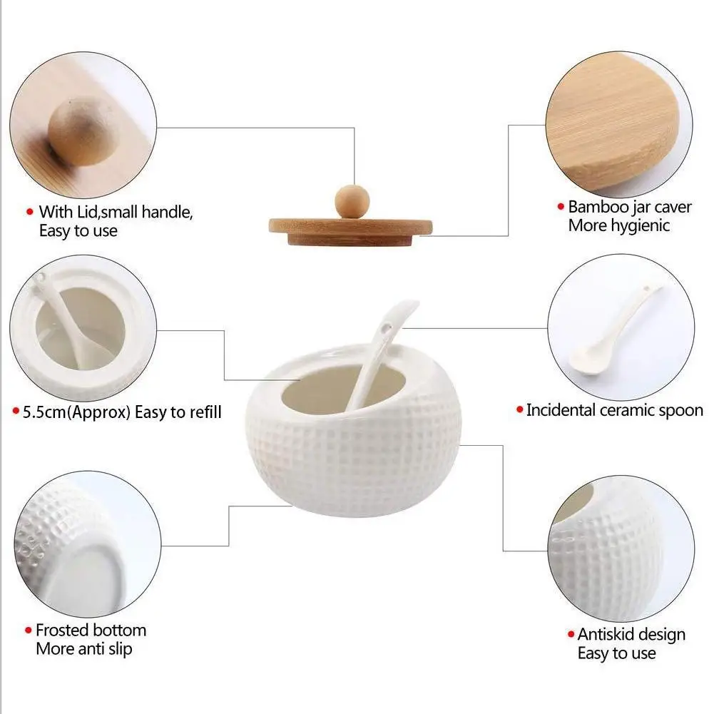 Кухонная посуда инновационный семейный набор коробка для специй Бамбуковая
