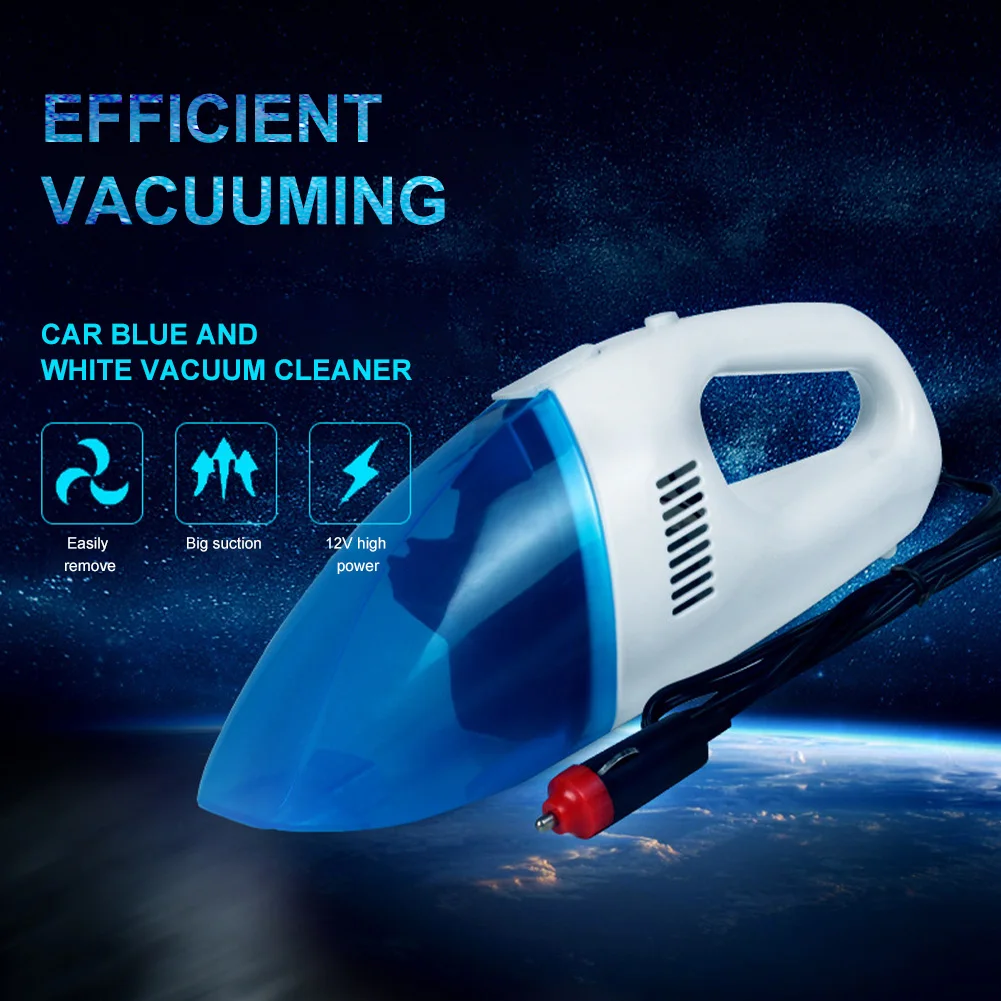 

Mini Car Vacuum Cleaner 12V Lighter Powered Wet and Dry Dual Use Portable Dust Vacuum Cleaner Car Interior Cleaning Accessories
