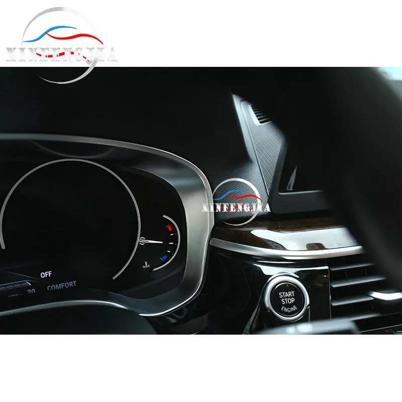Хромированная АБС панель инструмента спидометра для BMW 5 Series 6GT G32 G30 17 19|Лепнина