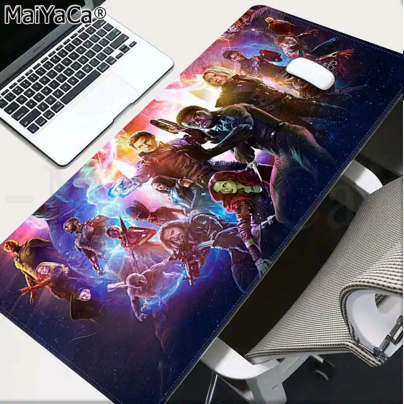 Lock Edge 40X90cm Maiyaca Marvel Мстители эндигровая клавиатура резиновый коврик игровой коврик для мыши Настольный коврик большой коврик для мыши клавиатуры коврик - Цвет: Lock Edge 40X90cm