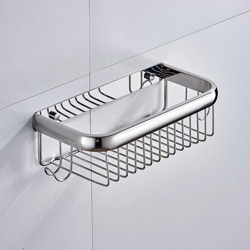 Без винтов современные 304 корзины для душа из нержавеющей стали хромированные