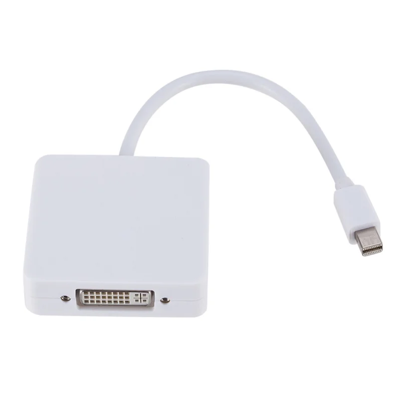 Мини-порт дисплея GRWIBEOU 3 в 1 Thunderbolt Mini DP-HDMI DVI VGA адаптер конвертер кабель для Apple MacBook