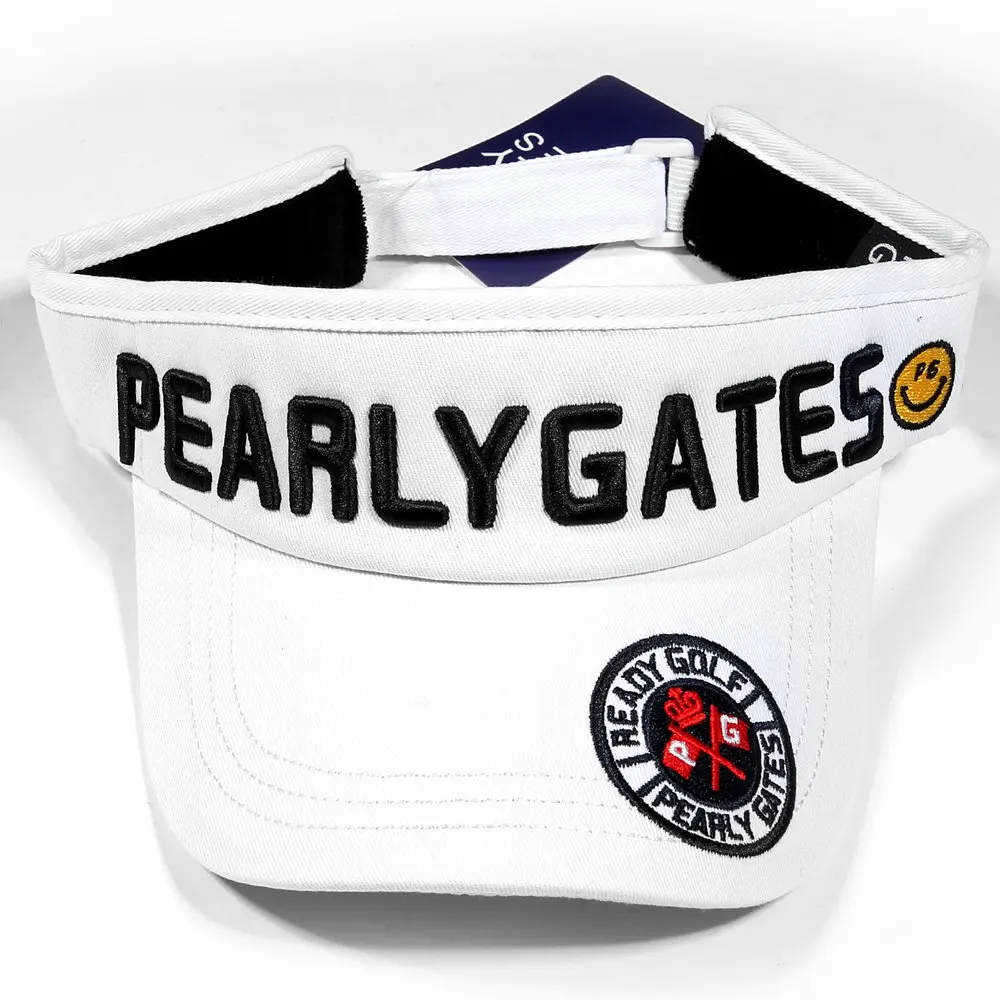 New Adjustable GP Golf Hat Without Top Caps Outdoor Sport Smiling Face Golf Hats Cotton Cap Pearly Gates Colorful
