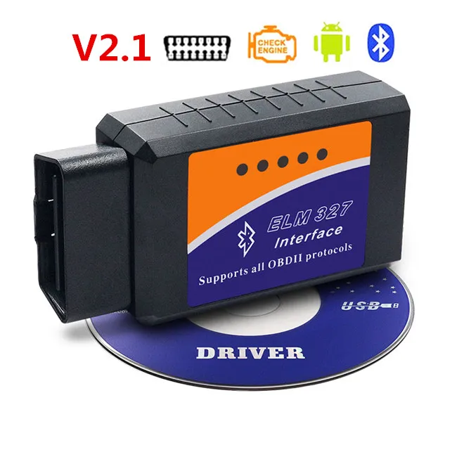 HH OBD elm327 V2.1 HHOBD Vgate Bluetooth ELM327 CAN сканер инструмент для OBD2 протоколы HHOBD elm 327 2,1 код ридер для Android/PC - Цвет: ELM327 BT V2.1